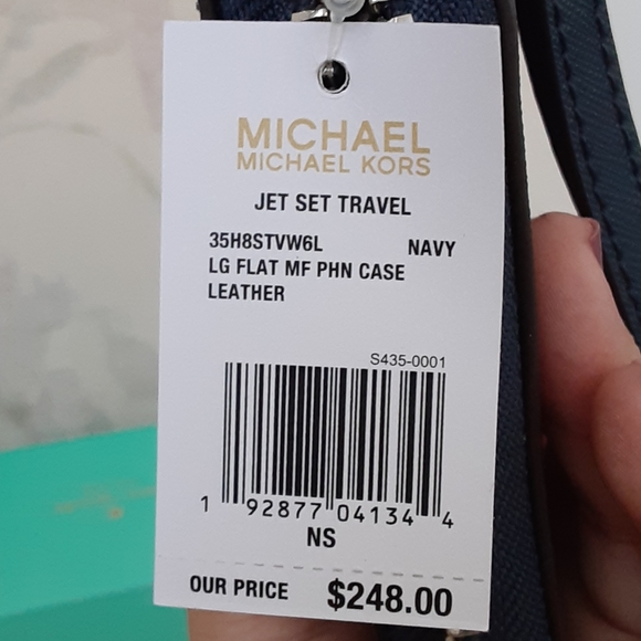 MK jet set travel phone case navy - Picture 5 of 5